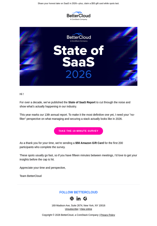 BetterCloud email from Wed, Apr 1, 2026