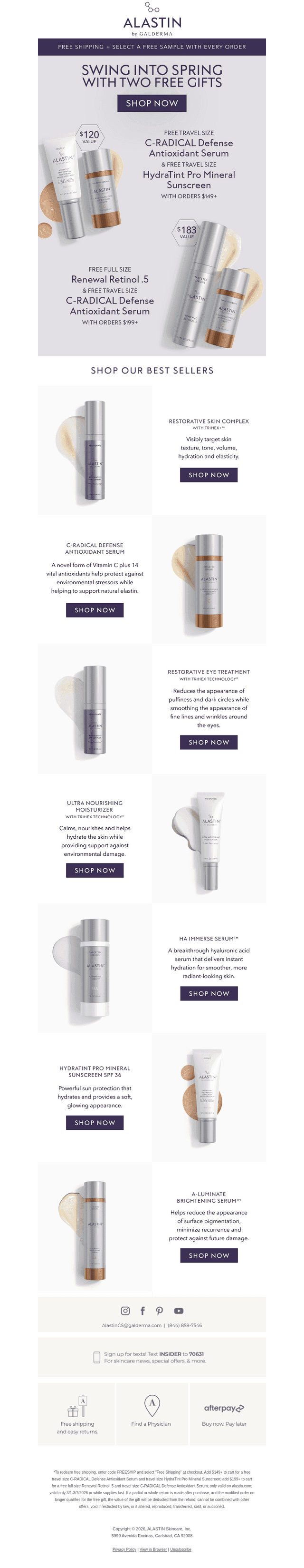 ALASTIN Skincare email from Wed, Apr 1, 2026