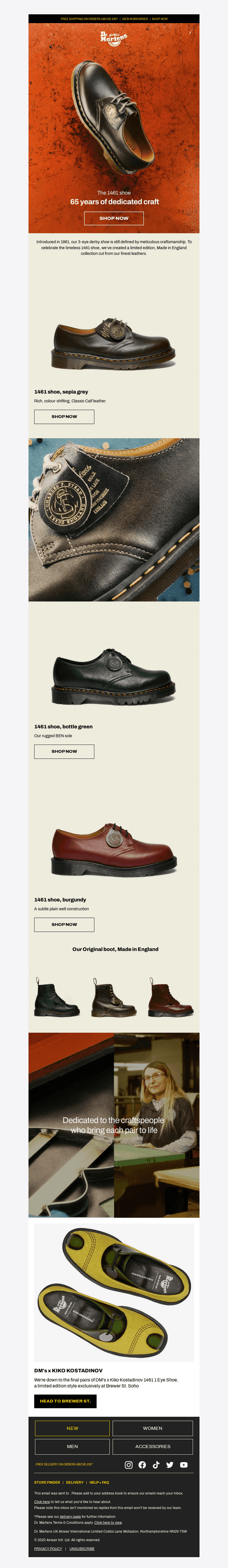 Dr. Martens email from Wed, Apr 1, 2026
