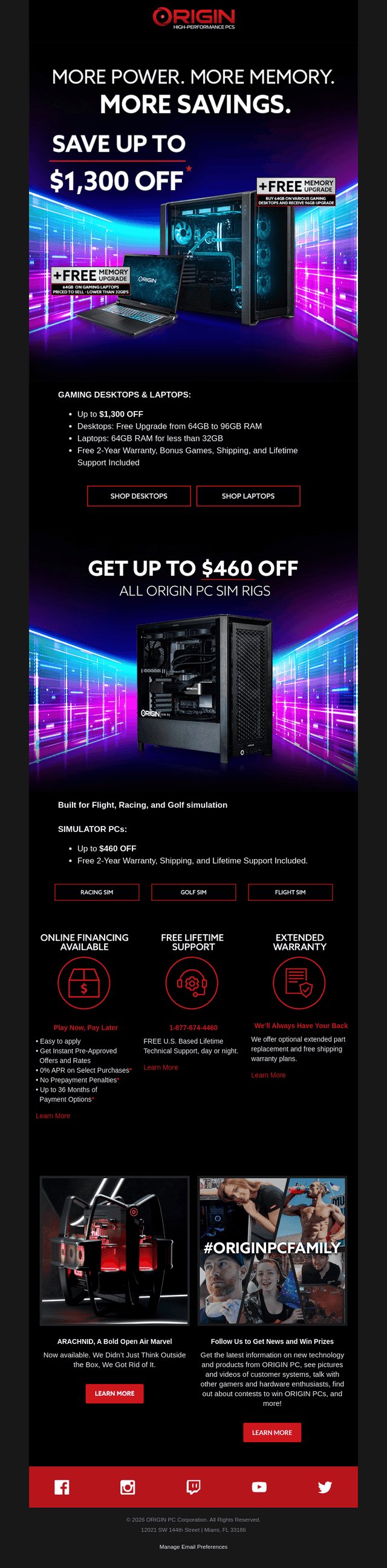 Up to $1,300 Off Gaming PCs + Free Memory Upgrades