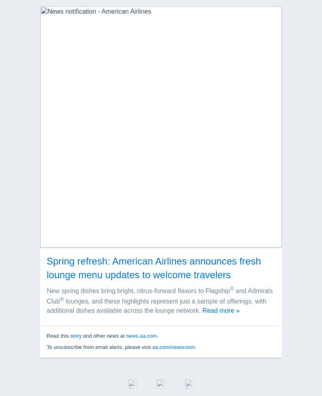 American Airlines email from Wed, Apr 1, 2026