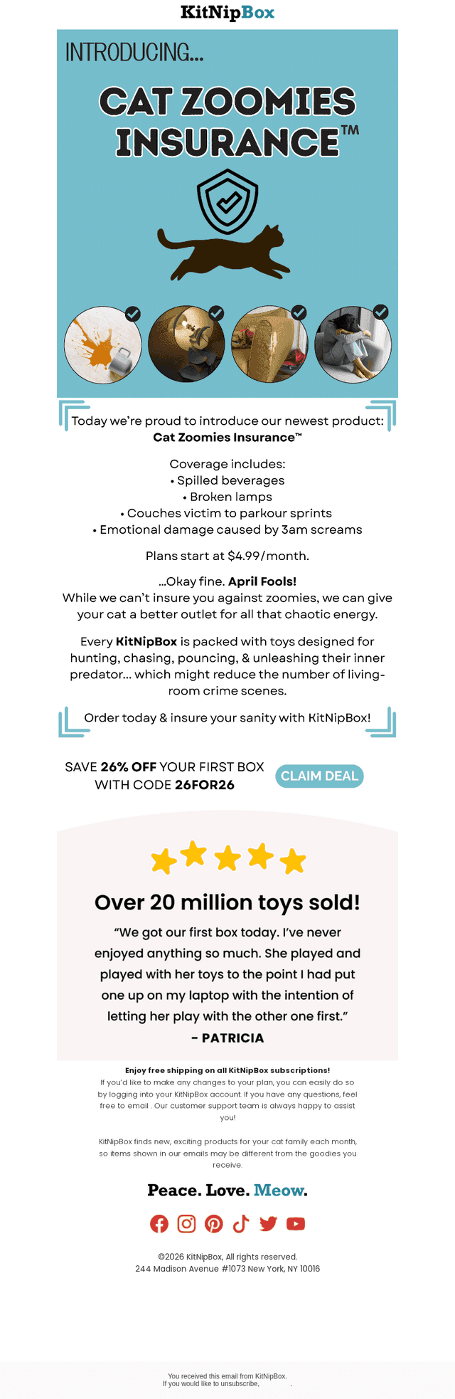 KitNipBox email from Wed, Apr 1, 2026