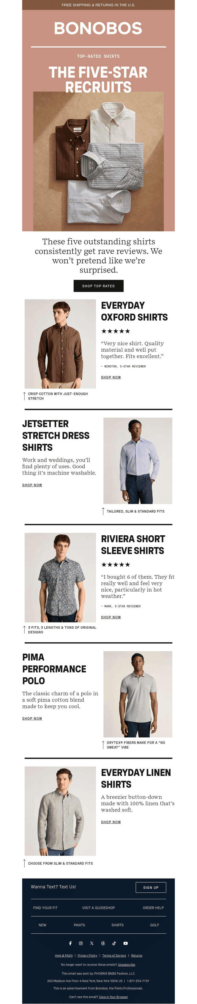 Shop 5 Top-Rated Shirts