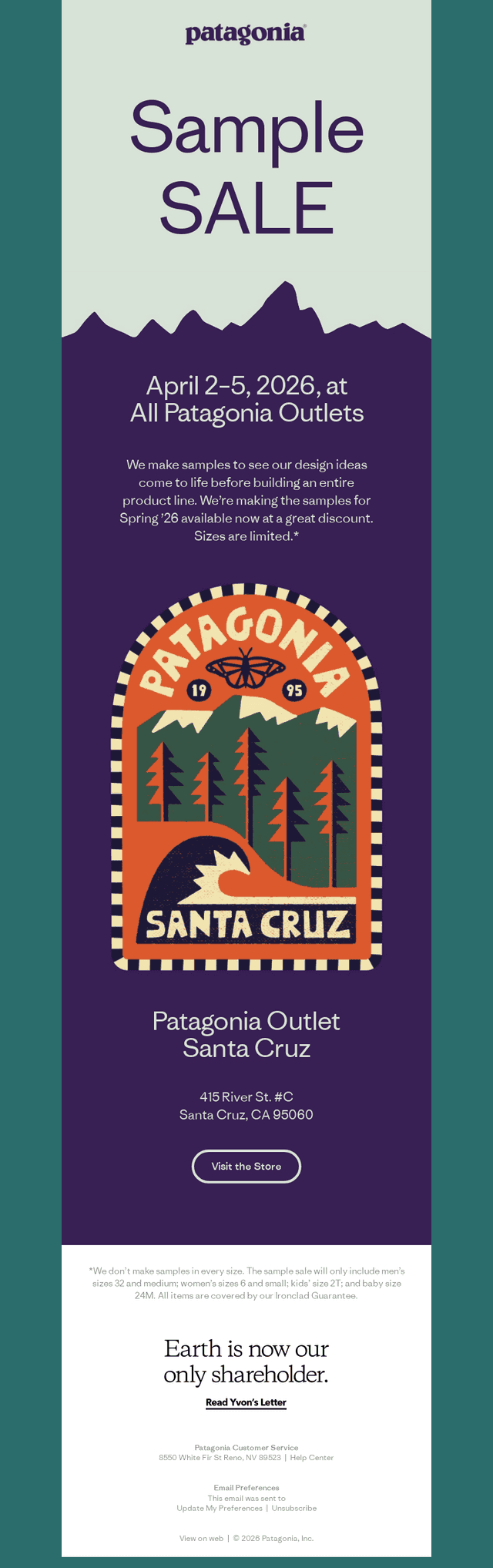 Patagonia Sample Sale
