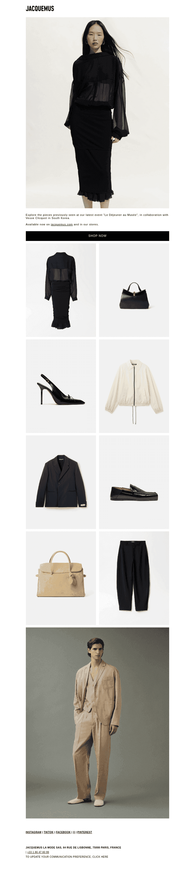 Looks from "Le Déjeuner au Musée"