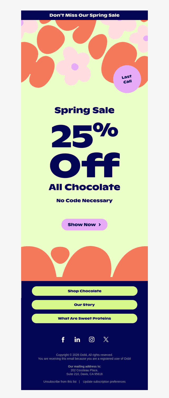 Oobli email from Wed, Apr 1, 2026