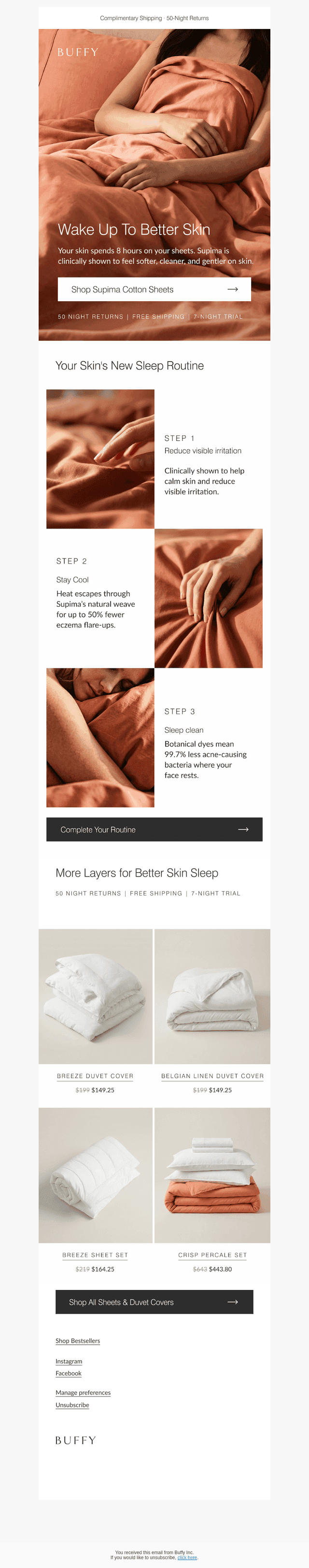 Sheets are the new skincare