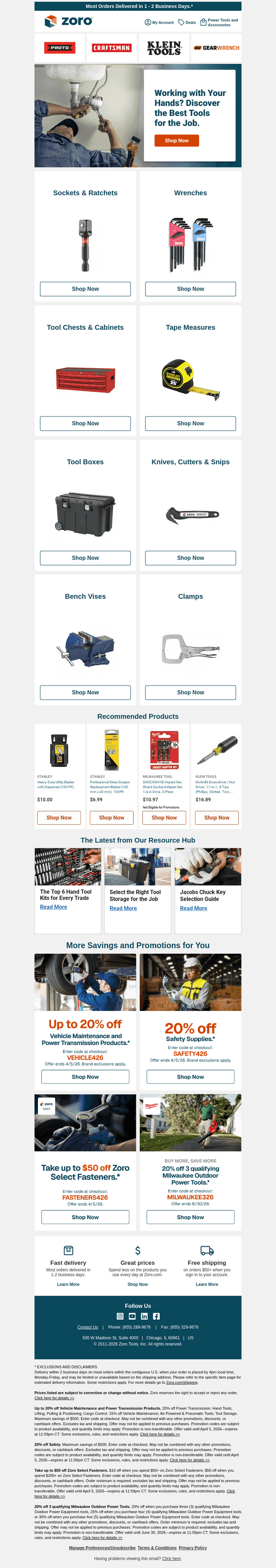We're your source for the Hand Tools you need.