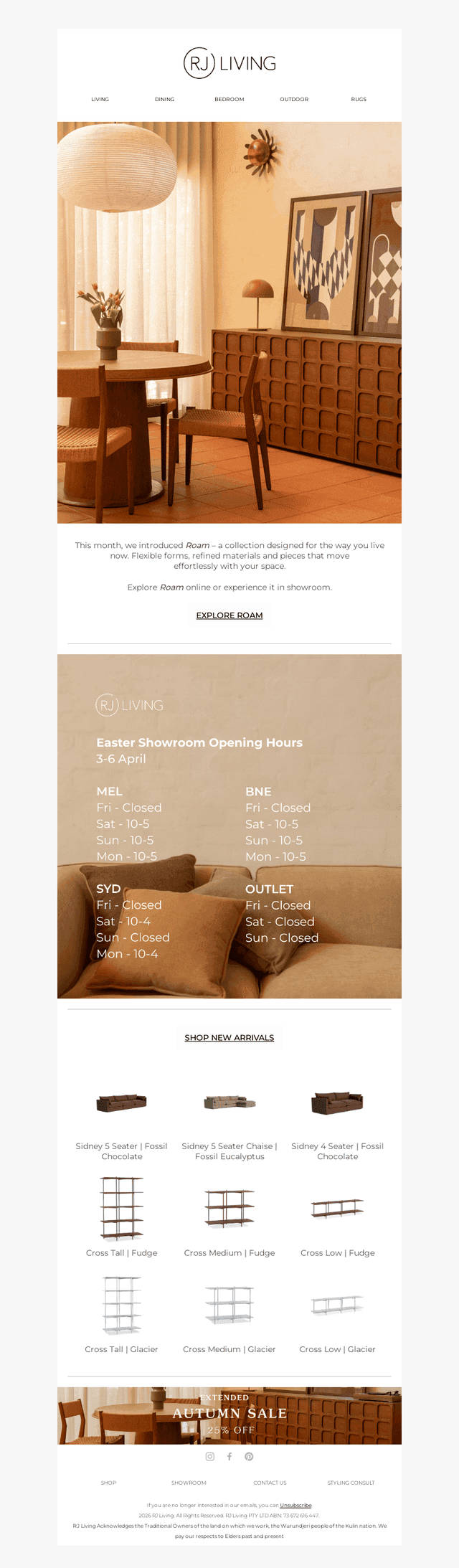 RJ Living email from Thu, Apr 2, 2026