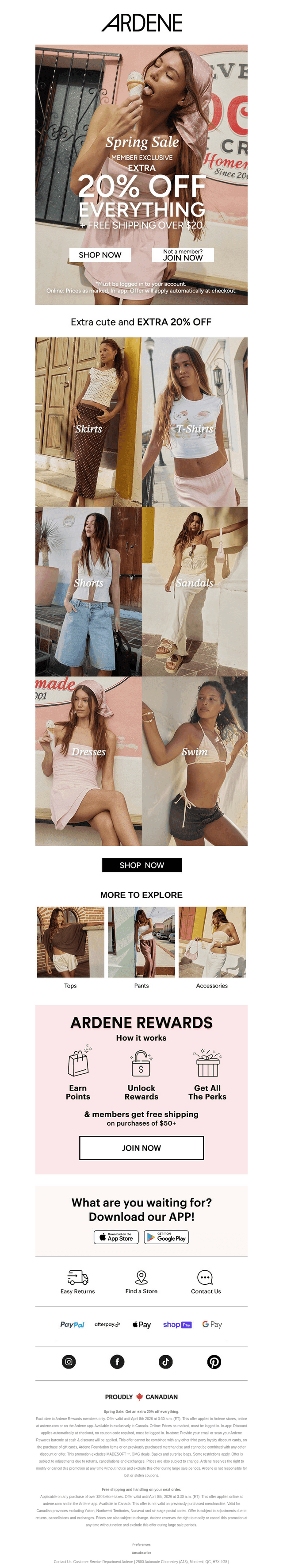 EXTRA 20% OFF EVERYTHING ☀️