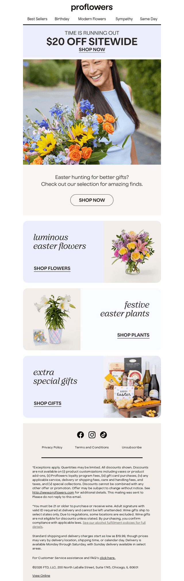 ProFlowers email from Thu, Apr 2, 2026