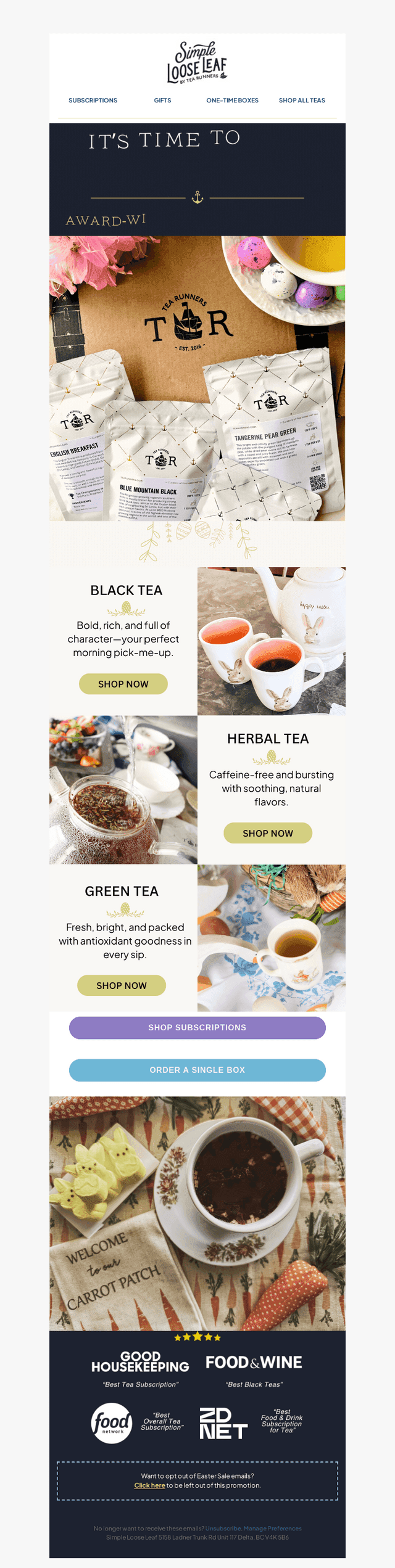 Simple Loose Leaf email from Thu, Apr 2, 2026