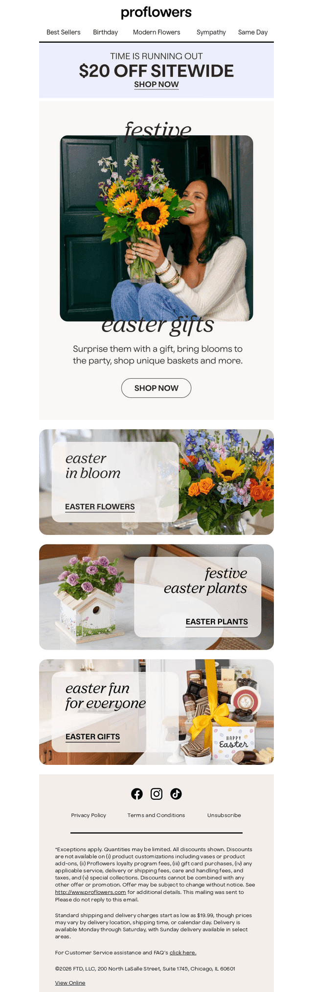 ProFlowers email from Thu, Apr 2, 2026