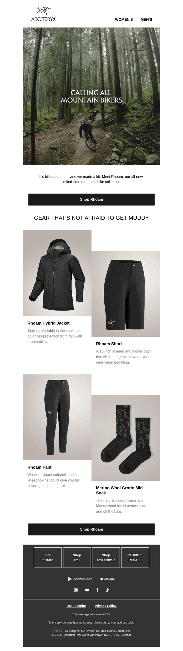 Our all-new mountain bike kit