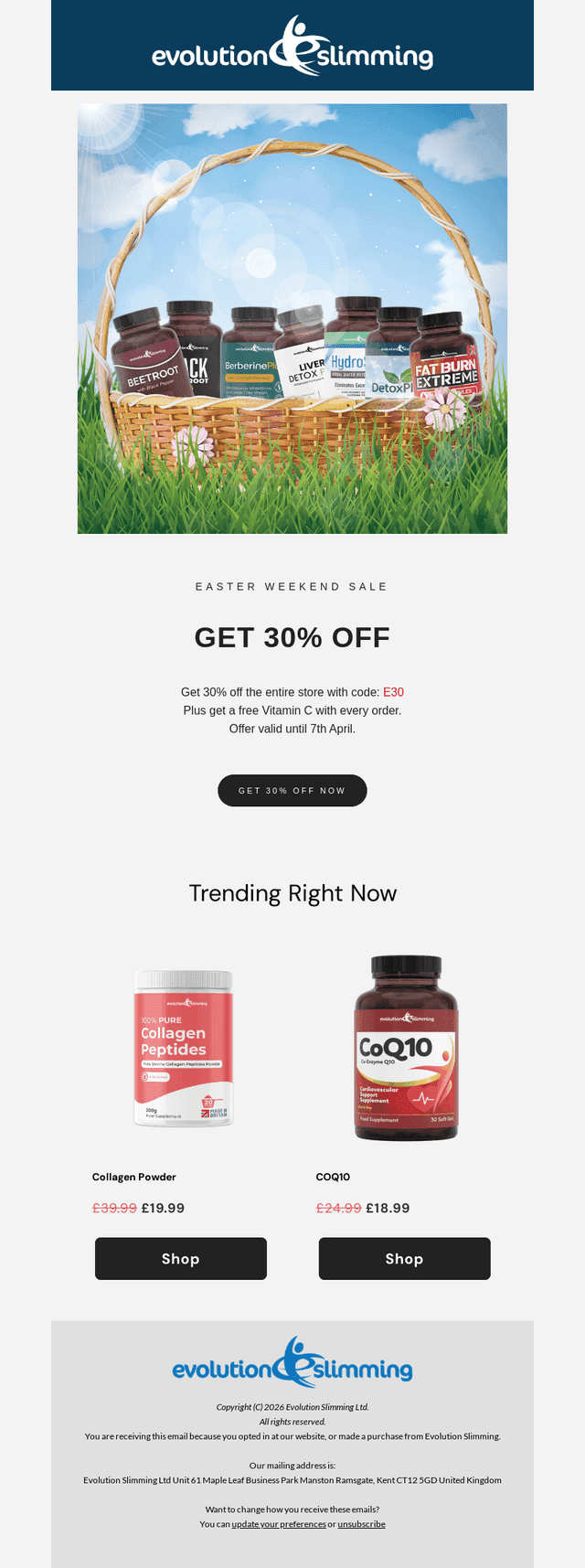Evolution Slimming email from Thu, Apr 2, 2026