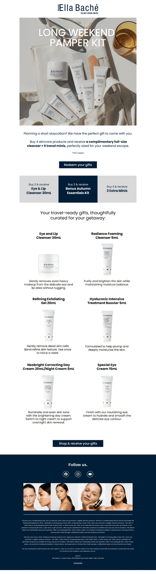 Long Weekend Pamper Kit On Us!
