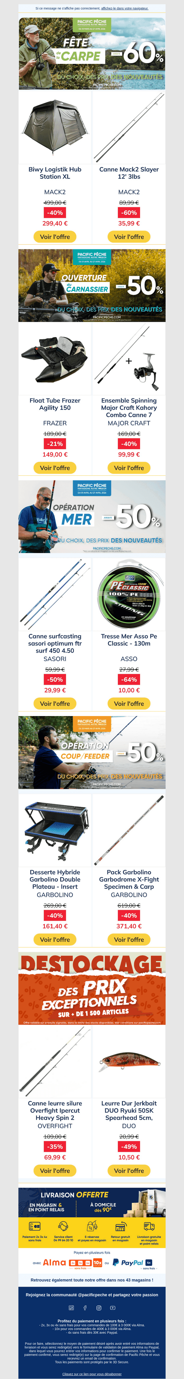 Nos offres du moment !