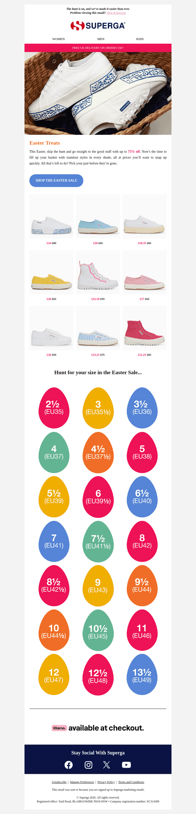 Superga email from Fri, Apr 3, 2026