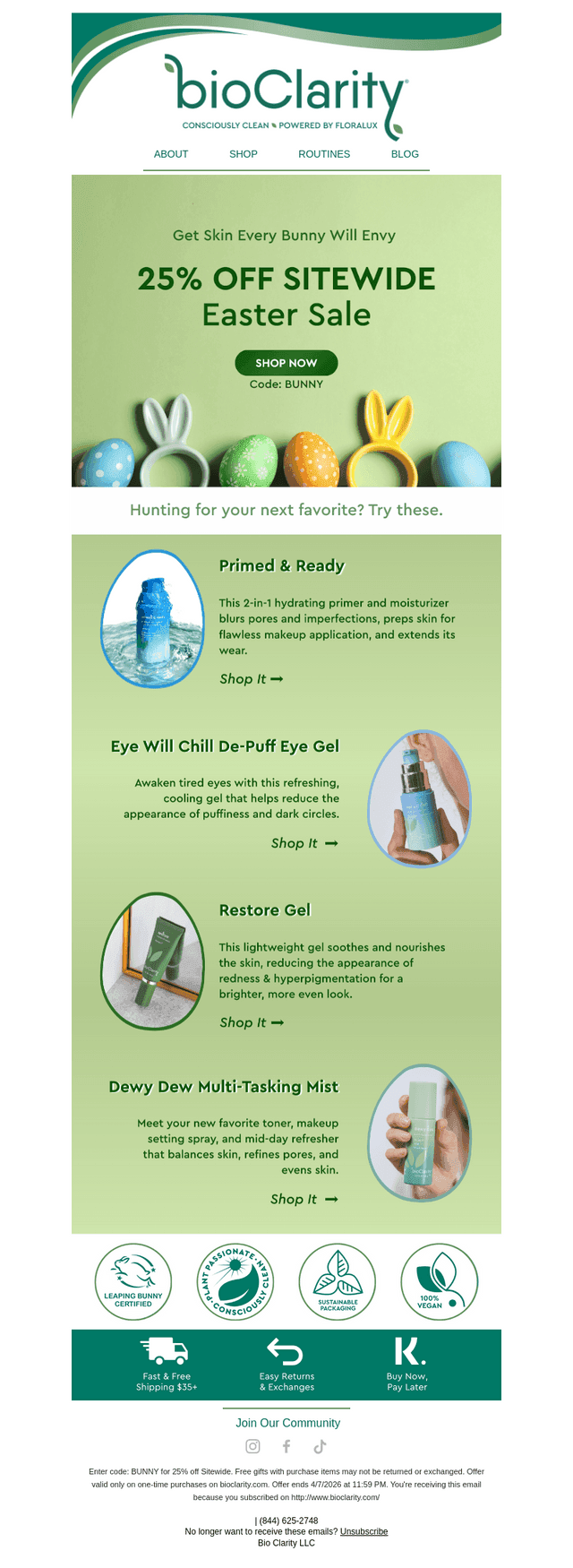 bioClarity email from Fri, Apr 3, 2026