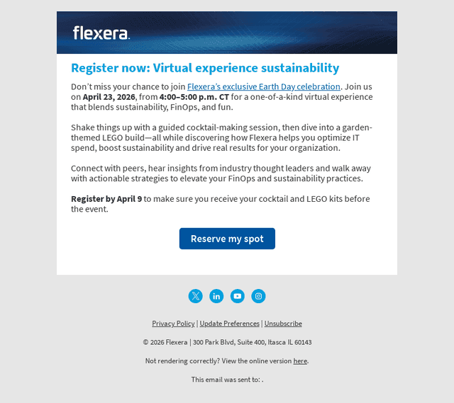 Flexera email from Fri, Apr 3, 2026