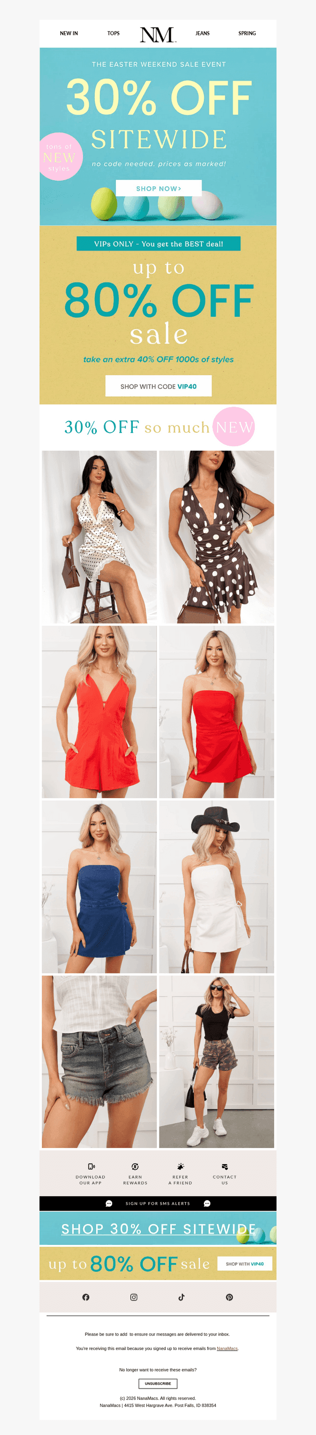 30% OFF EVERYTHING Starts Now 🐣✨