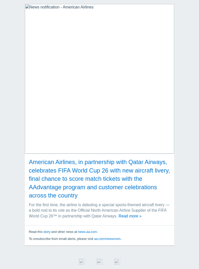 American Airlines email from Fri, Apr 3, 2026