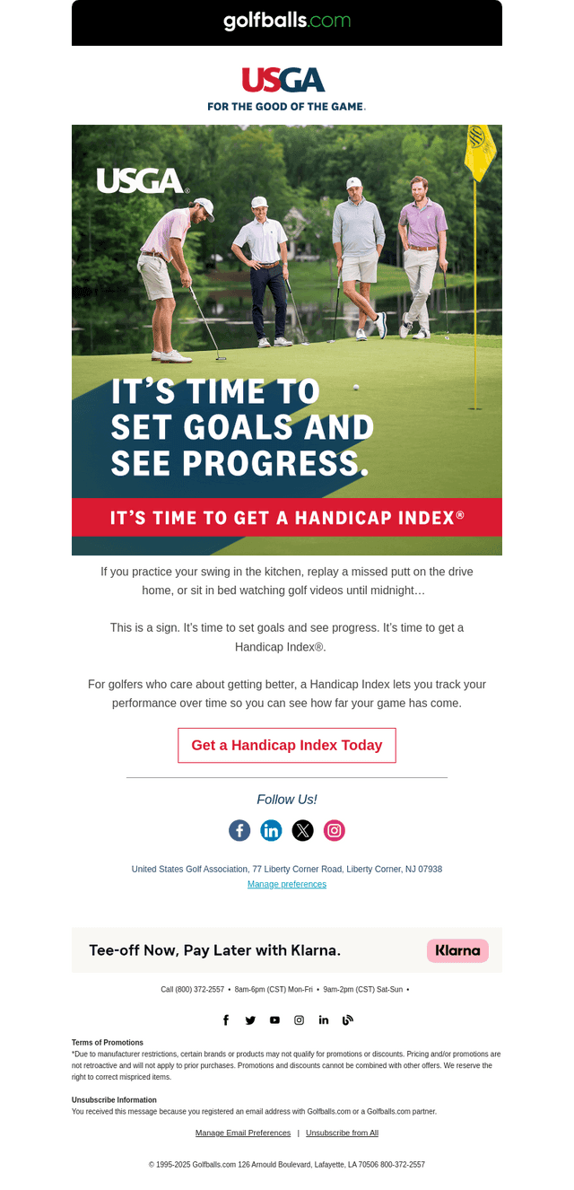 It’s time to set goals and see progress… ⛳