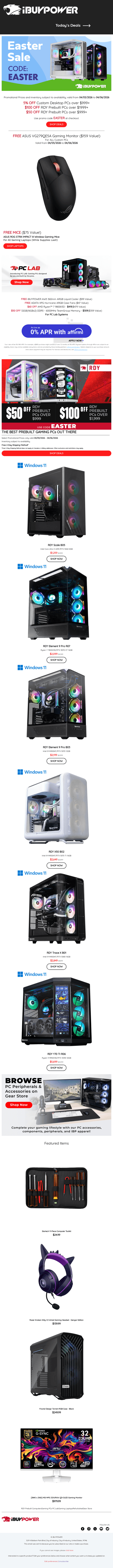 iBUYPOWER email from Fri, Apr 3, 2026