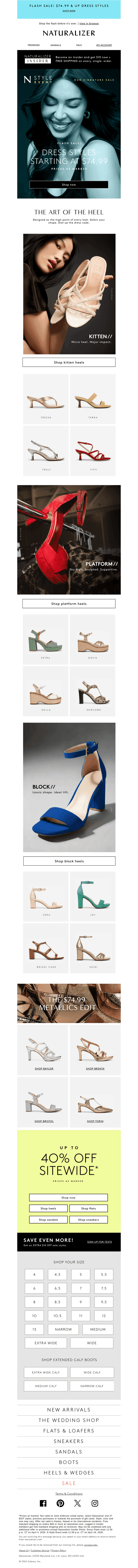 $74.99 & up heels = mood boost