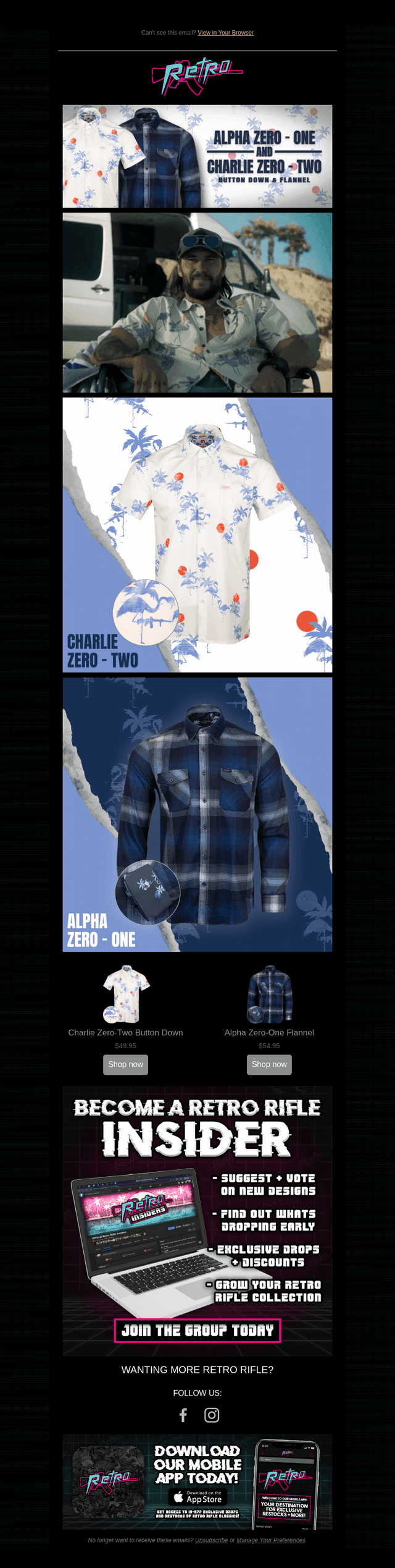 Terminal List Button Down and Flannel are HERE!