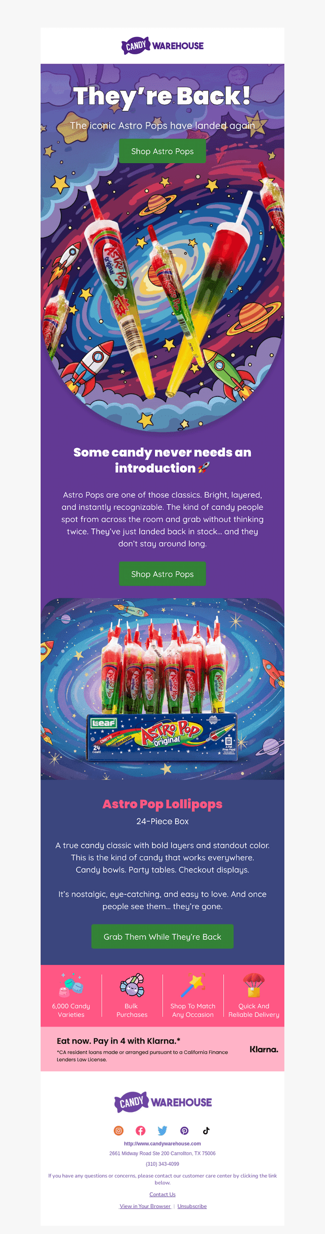 CandyWarehouse email from Sat, Apr 4, 2026