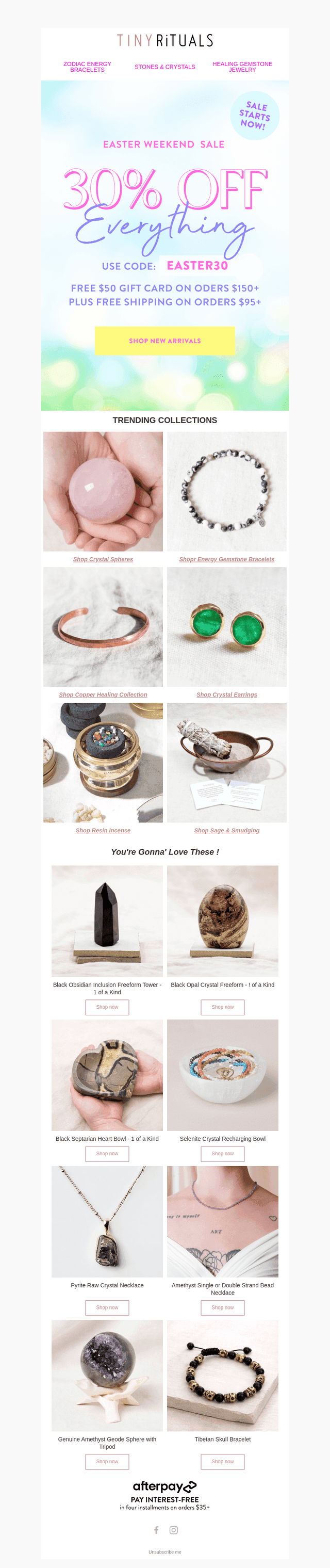 Easter Weekend Sale 💚 Starts Now