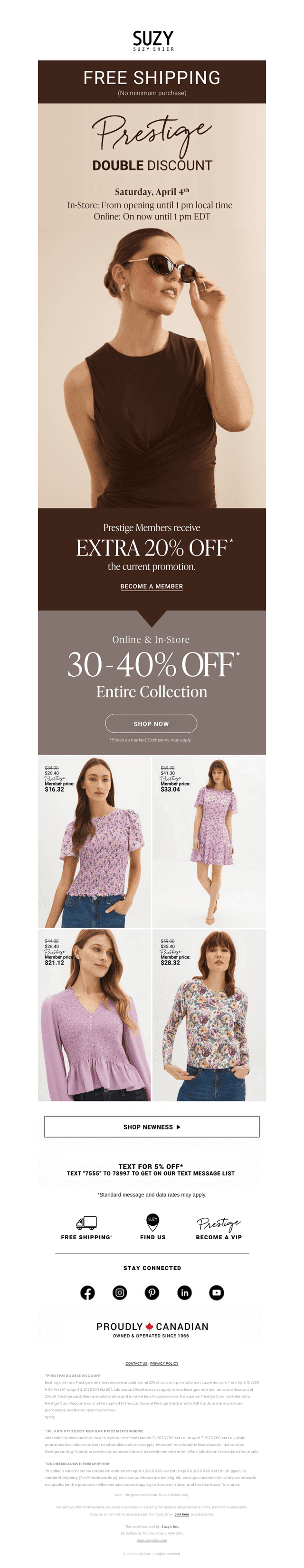ALMOST OVER: PRESTIGE DOUBLE DISCOUNT