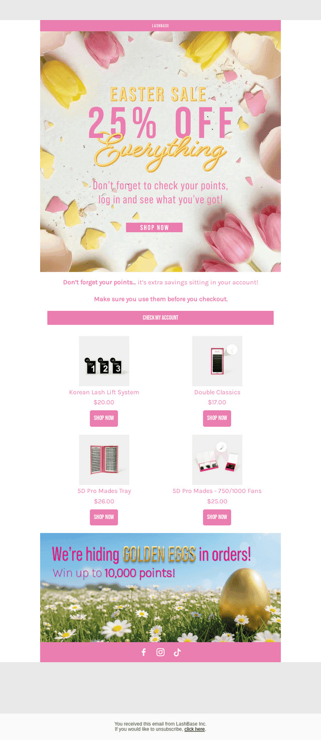Your account = extra savings 🐰