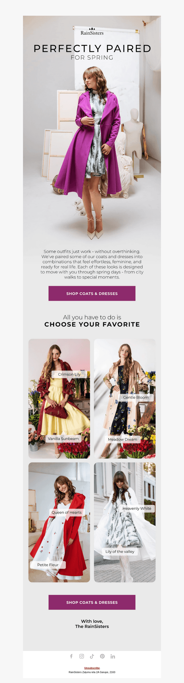 RainSisters email from Sat, Apr 4, 2026
