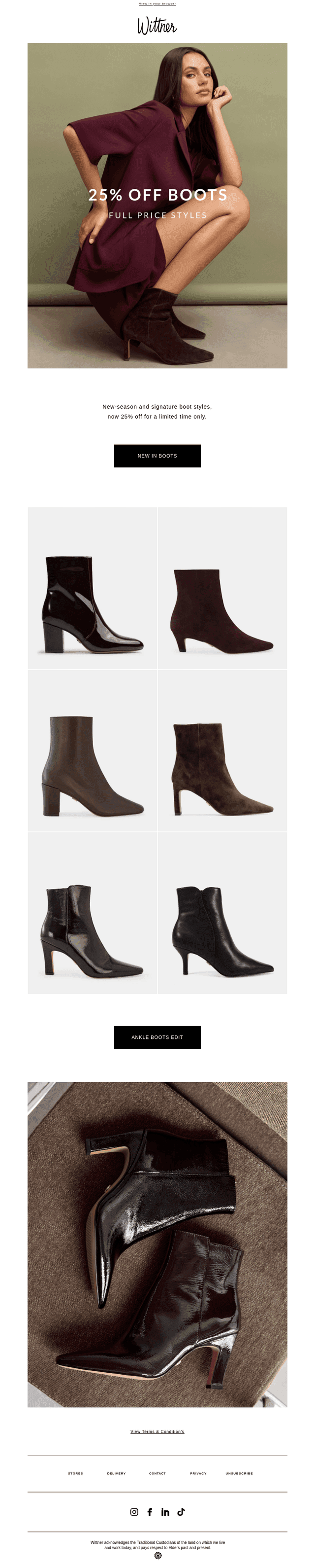 25% Off Full Price Boots