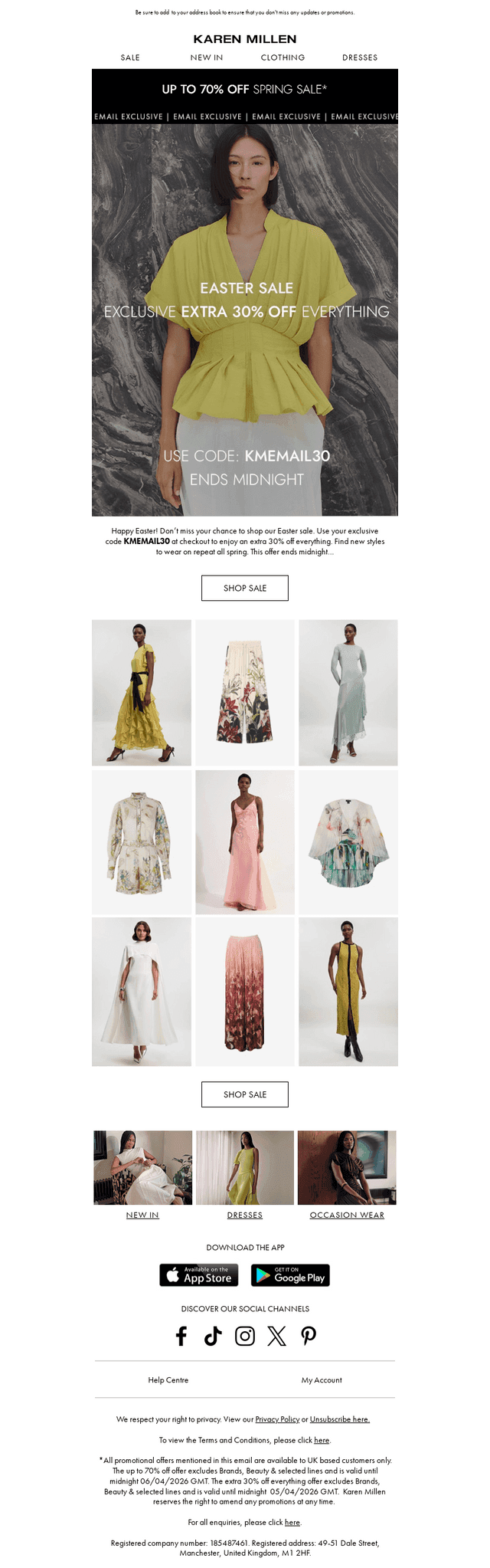 Karen Millen email from Sun, Apr 5, 2026