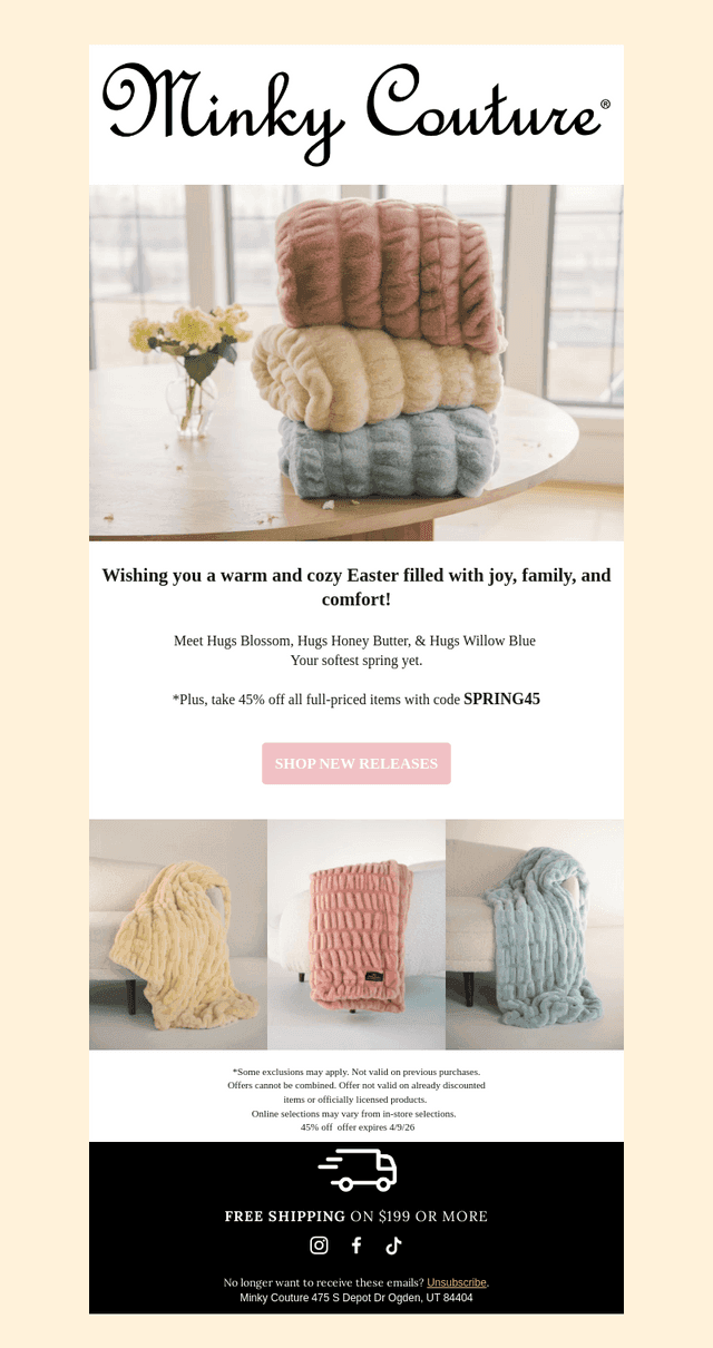 Minky Couture email from Sun, Apr 5, 2026