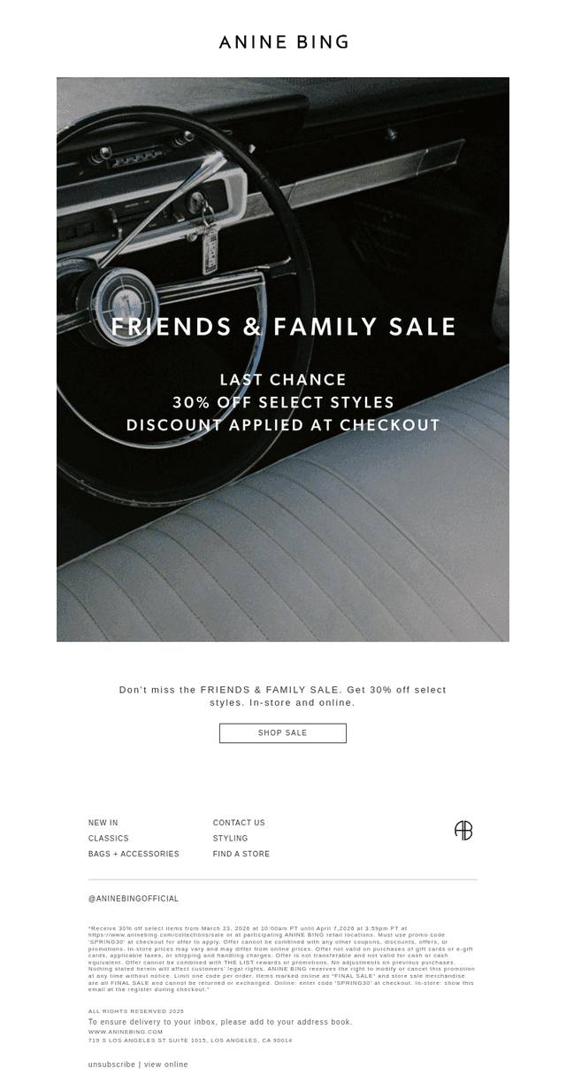 LAST CHANCE | 30% OFF