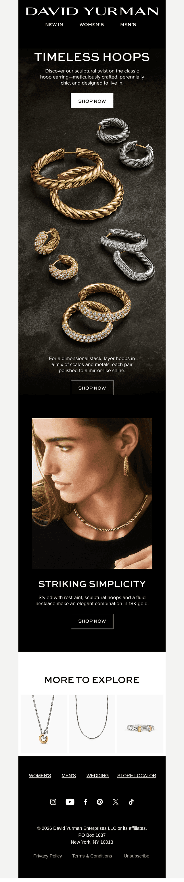 David Yurman email from Sun, Apr 5, 2026