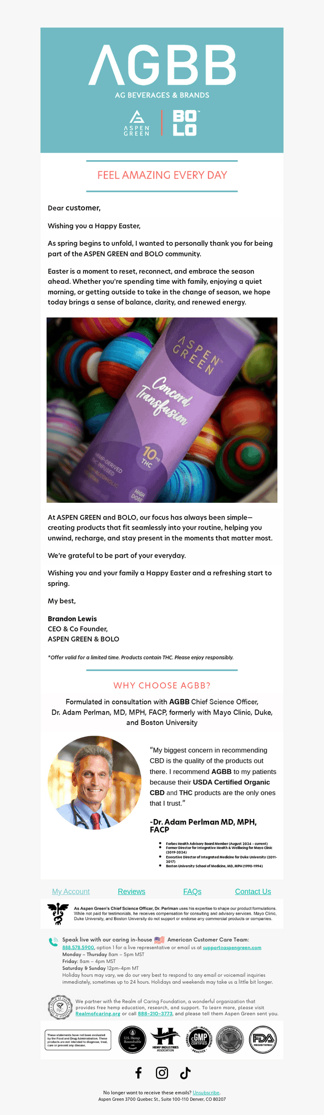 Aspen Green email from Sun, Apr 5, 2026