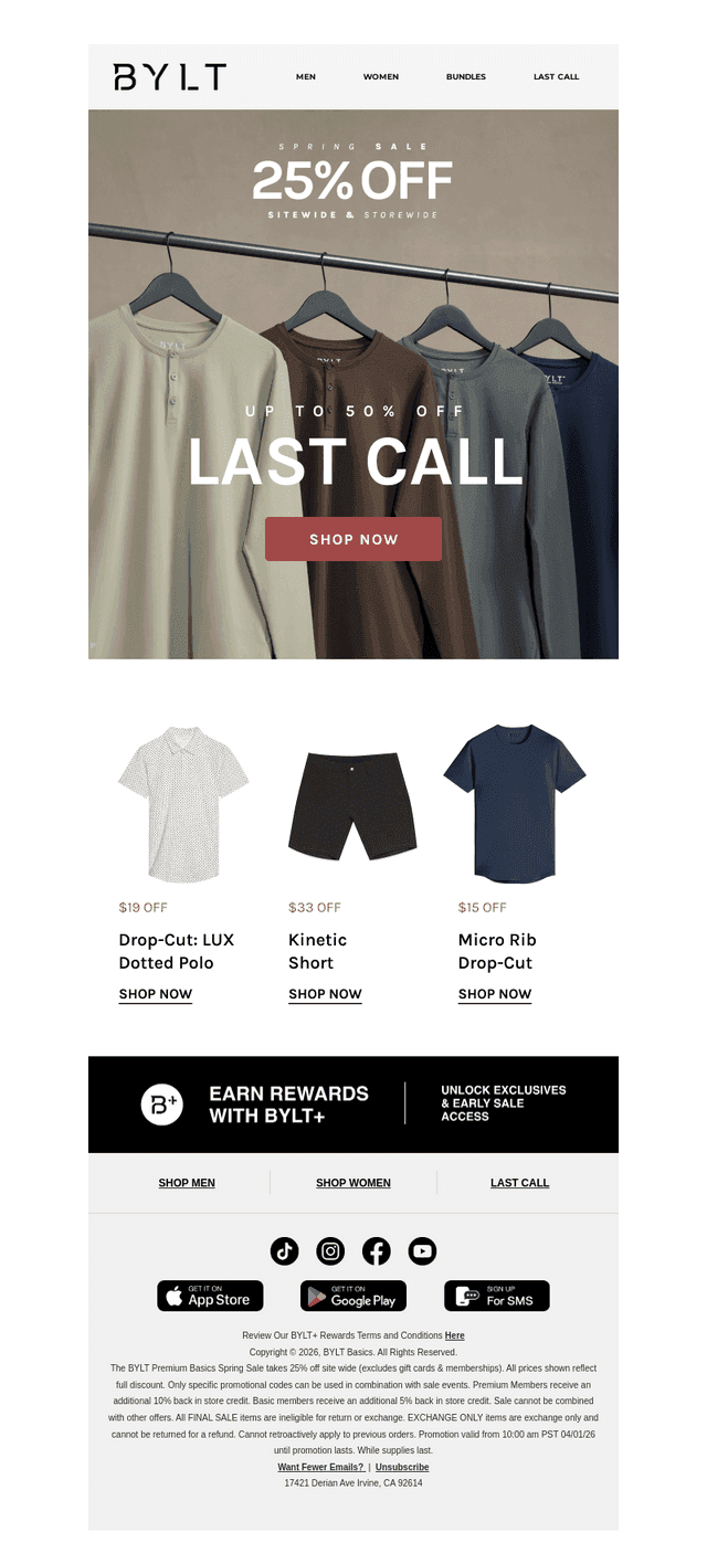 Up to 50% OFF Last Call Styles 👀