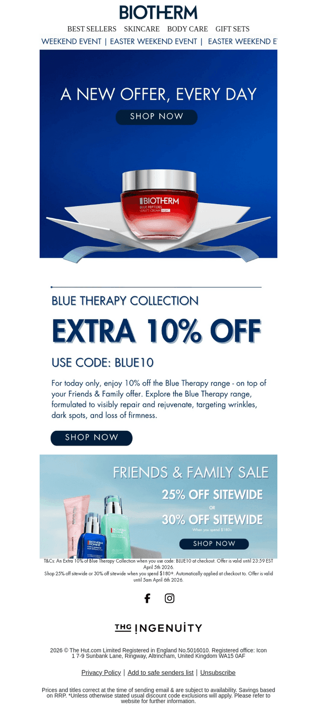 Biotherm email from Sun, Apr 5, 2026