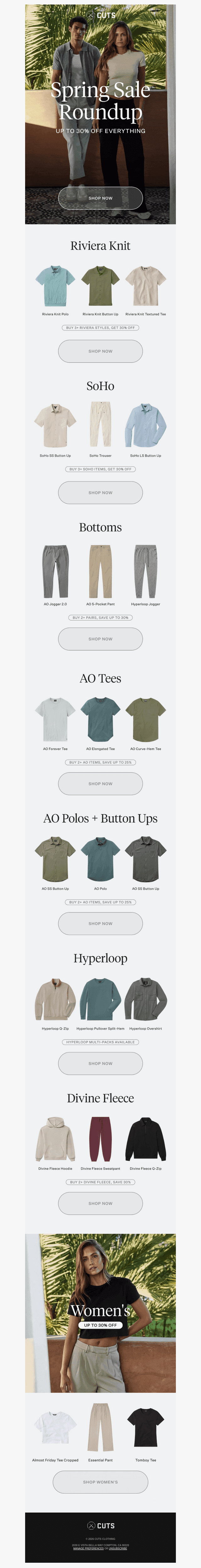 The Spring Sale Roundup