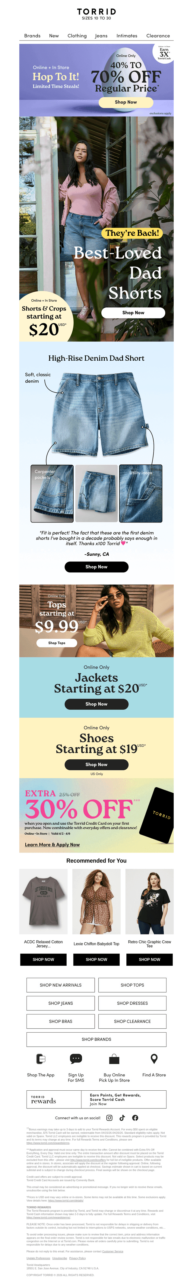 Stock up! Shorts starting at $20