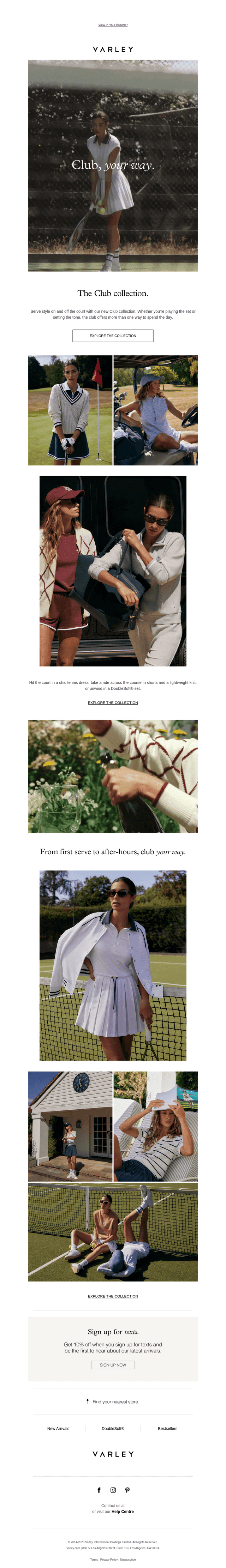New: the Club collection