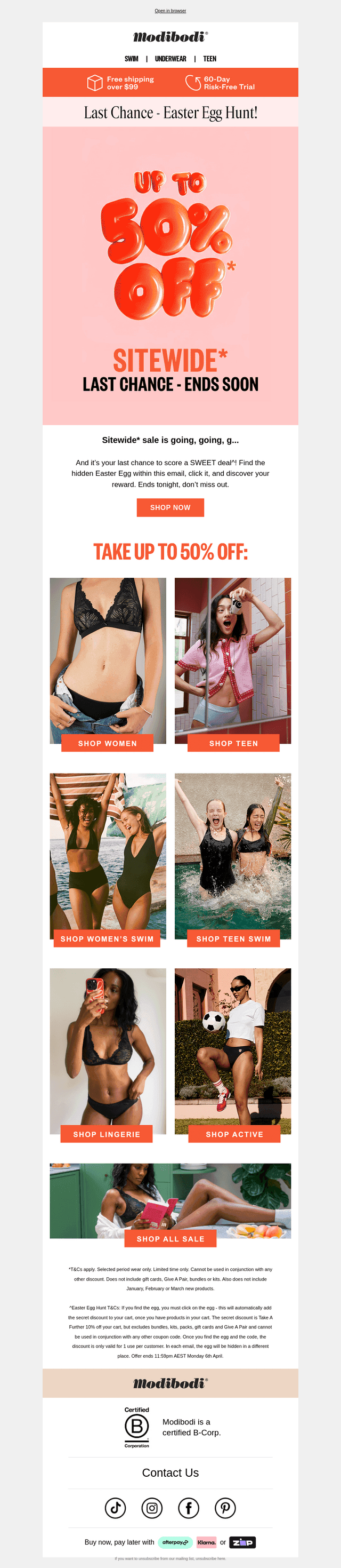 Last Chance: Up to 50% off