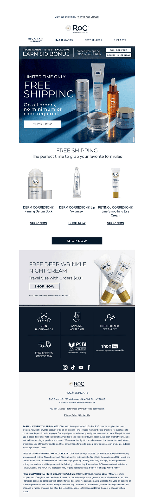 Free Shipping On Us!