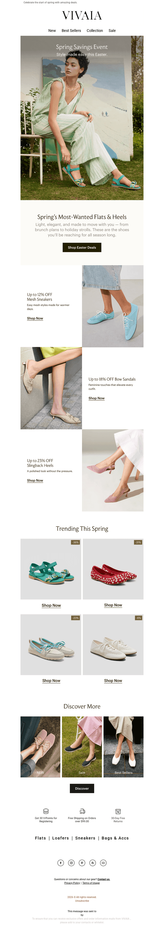 VIVAIA email from Mon, Apr 6, 2026