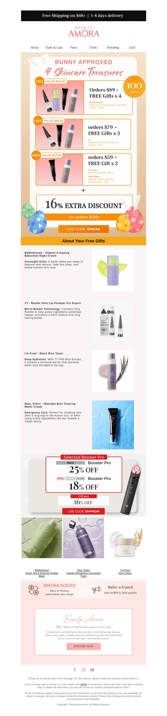 Beauty Amora AU email from Mon, Apr 6, 2026